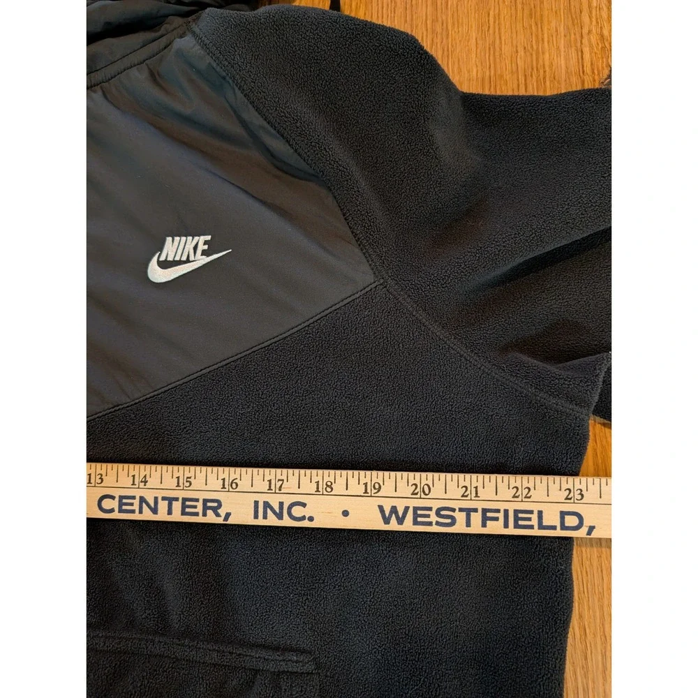Nike NSW Winterized Polar Fleece Full Zip Hoodie Mens Large Black Windrunner